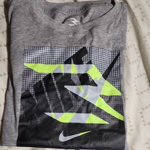 Nike Gray Graphic Kids Boy Shirt